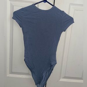Grey/ blue fitted bodysuit